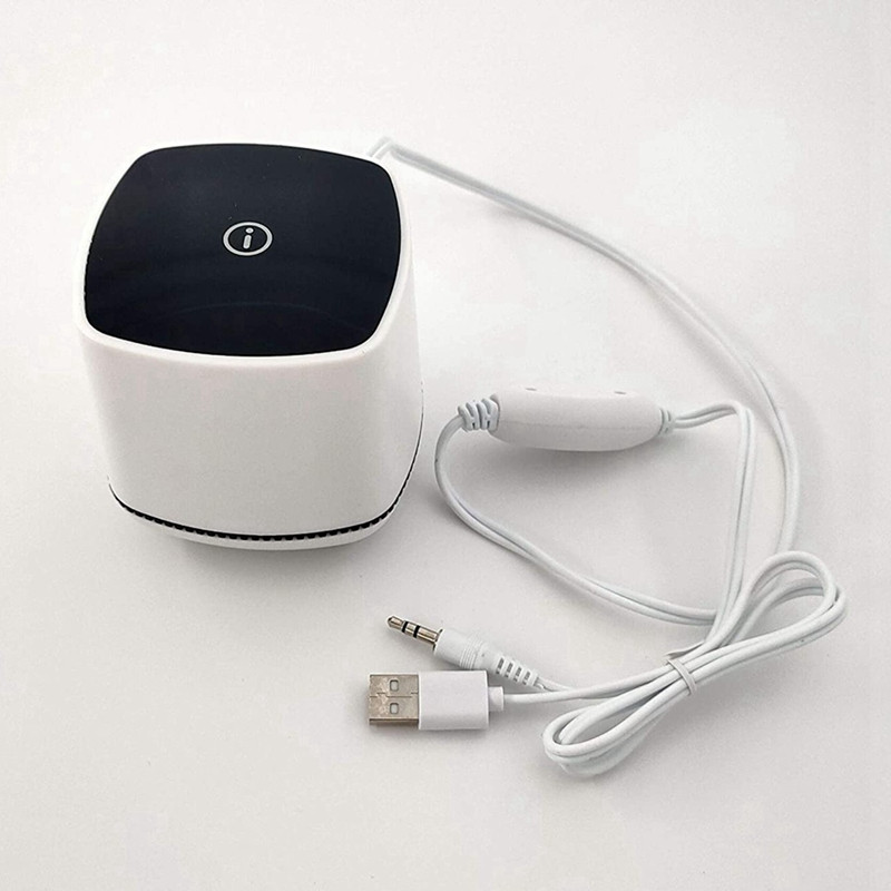 Mini difuzor de birou alimentat prin USB și intrare audio de 3,5 mm audio computer cu fir pentru computer/telefon inteligent și computer tabletă