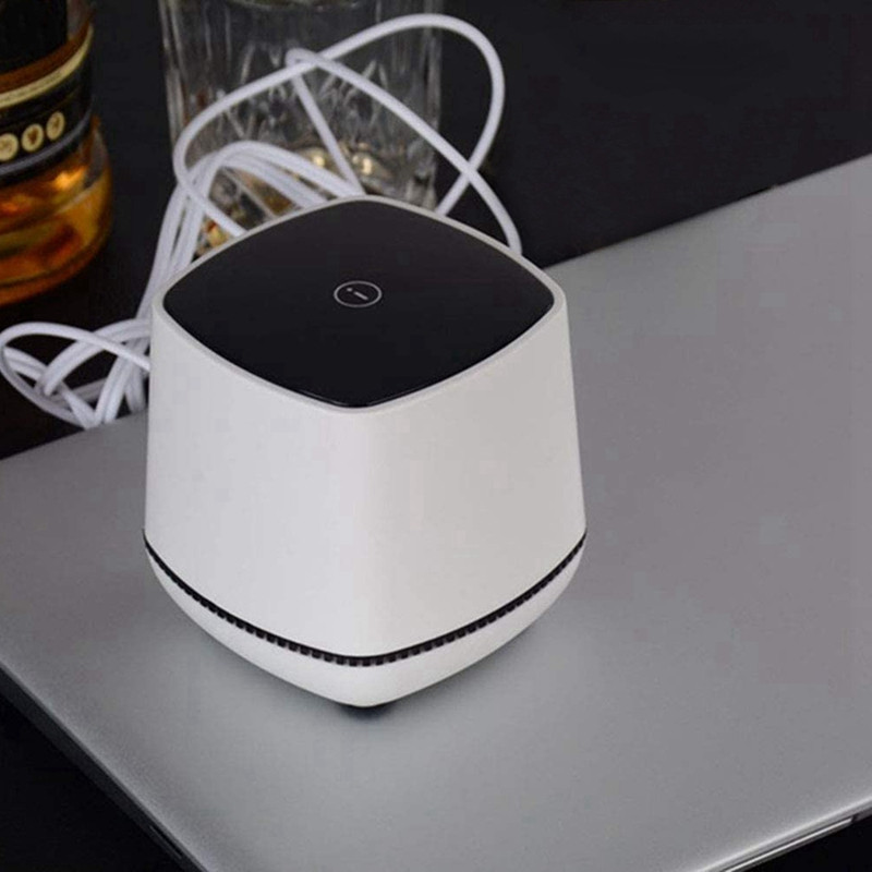 Mini difuzor de birou alimentat prin USB și intrare audio de 3,5 mm audio computer cu fir pentru computer/telefon inteligent și computer tabletă