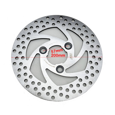 200 mm apgr./min. disku bremzes, 3 atveres, 57 mm, 70 mm motocikla peldošā diska rotora suports universāls priekšējais aizmugurējais ritenis Yamaha motorolleriem Niu