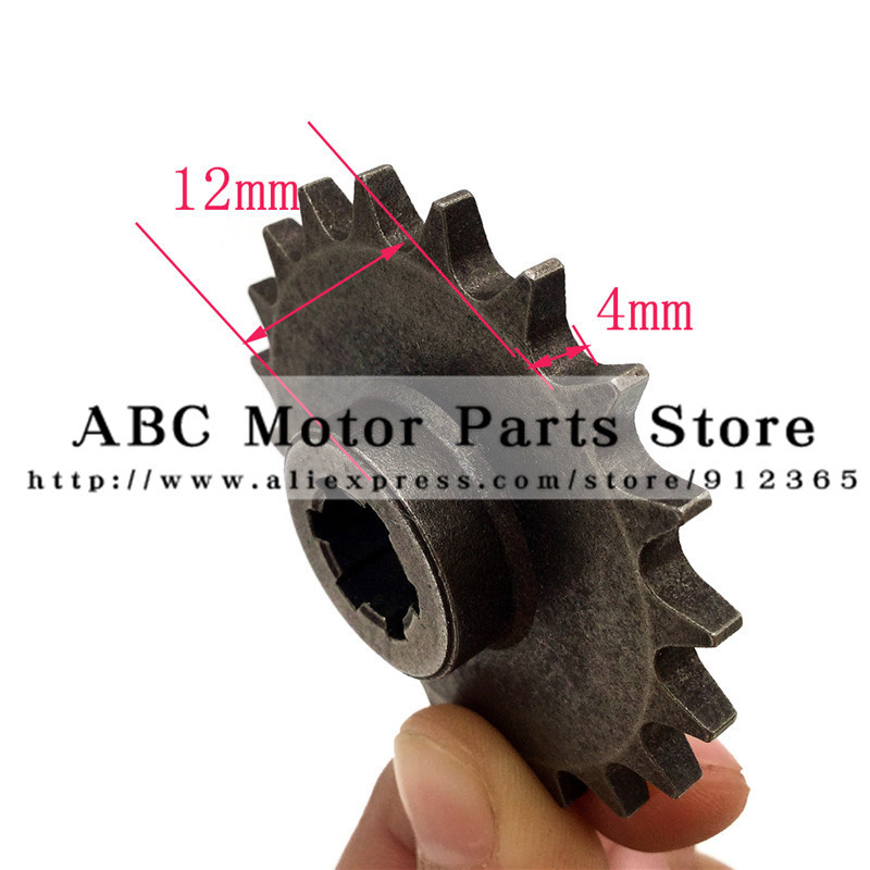 Priekinė pavarų dėžės žvaigždutė T8F 11 14 17 20T 20 dantų krumpliaratis, skirtas 47cc 49cc Minimoto Mini Dirt Pit Bike Mopedo paspirtukui