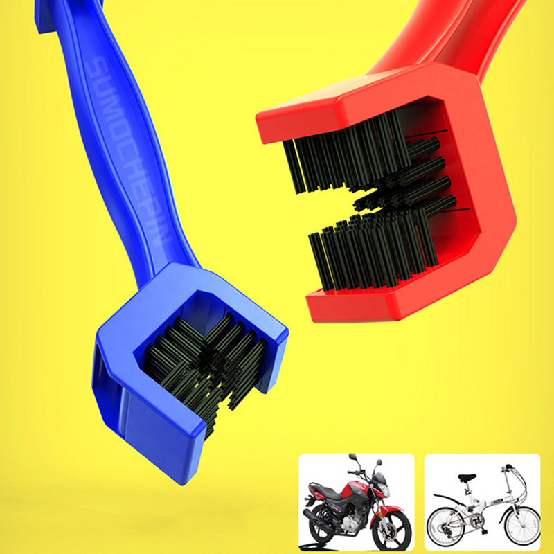 Motociklų kalnų dviračių dviračių paspirtukas Dviejų galų grandinės valymo šepetys