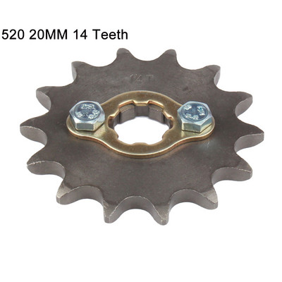 520# grandinė 20mm 10T 11T 12T 13T 14T 15T 16T 17T 18T 19T 20T 21T 22T 23T priekinė variklio žvaigždutė, skirta keturračių motociklų keturračiams