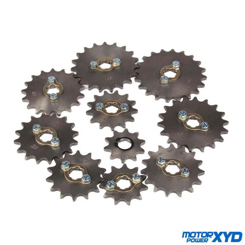 520# grandinė 20mm 10T 11T 12T 13T 14T 15T 16T 17T 18T 19T 20T 21T 22T 23T priekinė variklio žvaigždutė, skirta keturračių motociklų keturračiams