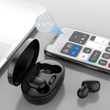 E7S TWS Безжични слушалки Bluetooth слушалки Управление Спортни слушалки Водоустойчив микрофон Музикални слушалки Работа на всички смартфони