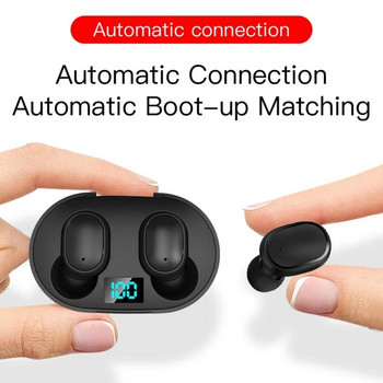 TWS E6S Bluetooth слушалки Безжични bluetooth слушалки Шумопотискащи слушалки с микрофон Слушалки за Xiaomi Redmi