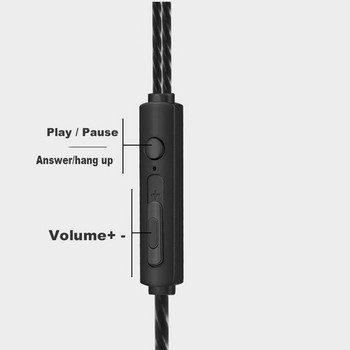 Слушалки с кабел 3,5 мм спортни слушалки с бас слушалки за телефон Стерео слушалки с микрофон контрол на звука Музикални слушалки