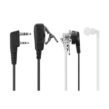 2-пинов PTT микрофон за слушалки с скрита акустична тръба за поставяне в ушите за слушалки за Kenwood TYT Baofeng UV-5R BF-888S CB радио аксесоари