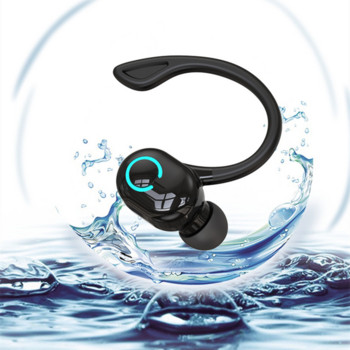 Ασύρματα ακουστικά Ακουστικά Bluetooth Μίνι άγκιστρο αυτιού αθλητικά κατά της απώλειας μουσική κλήση κρυφές ωτοασπίδες με μικρόφωνο για έξυπνο τηλέφωνο