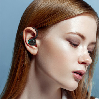 Ασύρματα ακουστικά Ακουστικά Bluetooth Μίνι άγκιστρο αυτιού αθλητικά κατά της απώλειας μουσική κλήση κρυφές ωτοασπίδες με μικρόφωνο για έξυπνο τηλέφωνο