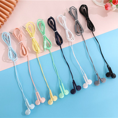 1 PCS Portable Sport  8 Colors  Earphone Wired Super Bass With Built-in Microphone 3.5mm In-Ear Wired Hands Free For Smartphones