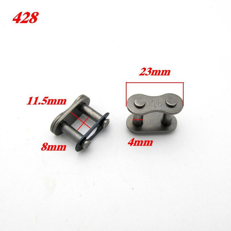 Individualizuota 428/420/25H/T8F/415H motociklo grandinės užrakto sagtis, kurią lengva įdiegti, tvirtumas ir ilgaamžiškumas
