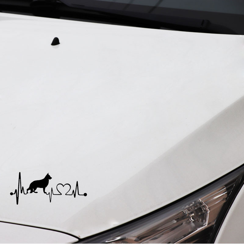 1 tk 16,3cm*7cm saksa lambakoera südamelöögiga vinüülmust/hõbedane autokleebis Mitsubishi kleebiste jaoks