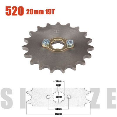 Lant 520 # 20mm 10T - 23T Pinion motor fata pentru Loncin Zongshen Lifan Shineray 150 200 250cc ATV Quad Dirt Bike motocicleta