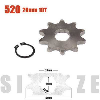 Lant 520 # 20mm 10T - 23T Pinion motor fata pentru Loncin Zongshen Lifan Shineray 150 200 250cc ATV Quad Dirt Bike motocicleta