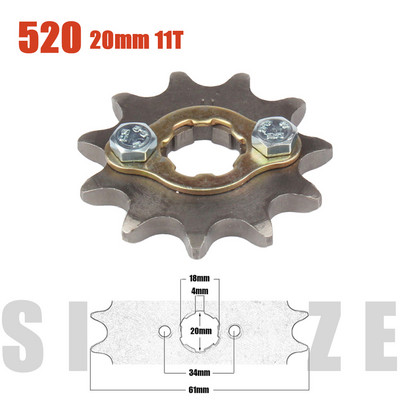 Lant 520 # 20mm 10T - 23T Pinion motor fata pentru Loncin Zongshen Lifan Shineray 150 200 250cc ATV Quad Dirt Bike motocicleta