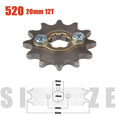 Lant 520 # 20mm 10T - 23T Pinion motor fata pentru Loncin Zongshen Lifan Shineray 150 200 250cc ATV Quad Dirt Bike motocicleta