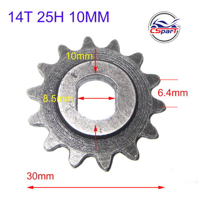 9 10 11 12 13 14 15 Dinți 9T 10T 11T 12T 13T 14T 15T 25H Oval 10MM Razor EVO IZIP Pinion 500W 800W 1000W Motor scuter