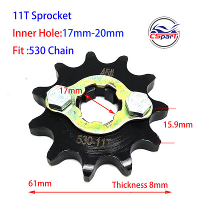 11T 12T 13T 14T 15T 16T 17T 520 530 esimootori ketiratas Honda mootorratta ATV Dirt Pit bike Buggy 150CC 200CC 250CC 300CC jaoks