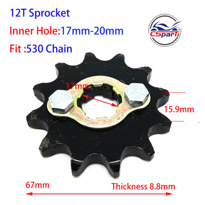 11T 12T 13T 14T 15T 16T 17T 520 530 esimootori ketiratas Honda mootorratta ATV Dirt Pit bike Buggy 150CC 200CC 250CC 300CC jaoks