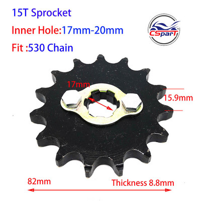 11T 12T 13T 14T 15T 16T 17T 520 530 esimootori ketiratas Honda mootorratta ATV Dirt Pit bike Buggy 150CC 200CC 250CC 300CC jaoks