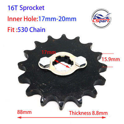 11T 12T 13T 14T 15T 16T 17T 520 530 esimootori ketiratas Honda mootorratta ATV Dirt Pit bike Buggy 150CC 200CC 250CC 300CC jaoks