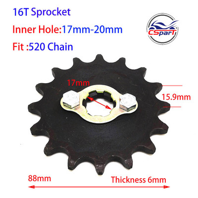 11T 12T 13T 14T 15T 16T 17T 520 530 esimootori ketiratas Honda mootorratta ATV Dirt Pit bike Buggy 150CC 200CC 250CC 300CC jaoks