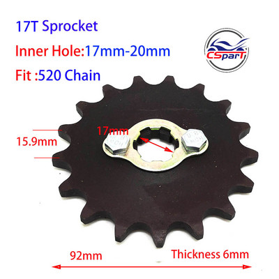 11T 12T 13T 14T 15T 16T 17T 520 530 esimootori ketiratas Honda mootorratta ATV Dirt Pit bike Buggy 150CC 200CC 250CC 300CC jaoks