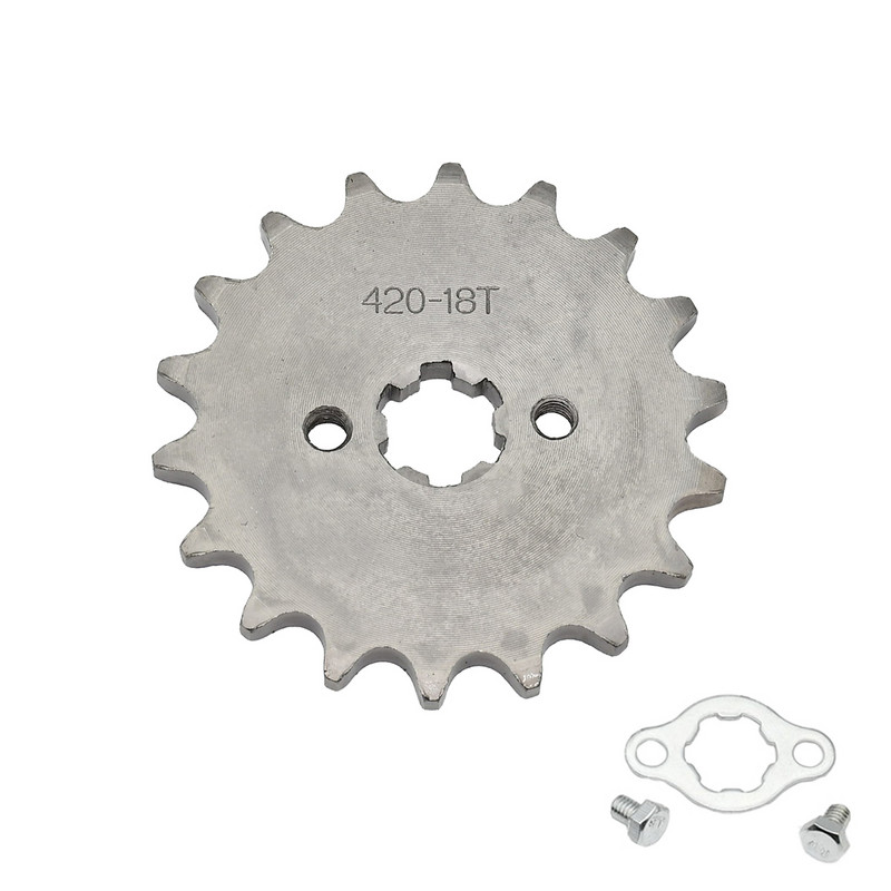 420H grandinė 420 17mm 10-19 dantų priekiniai variklio žvaigždutės, skirtos Taotao Kayo BSE Xmotos Apollo SSR Monkey Dax 110 125cc Dirt Pit Bike