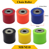 Mootorratta 8mm või 10mm ketirulli pingutusrulli rihmaratta rattajuhik XR CR CRF 125 250 450 Pit Pro Dirt Bike Motocrossi jaoks
