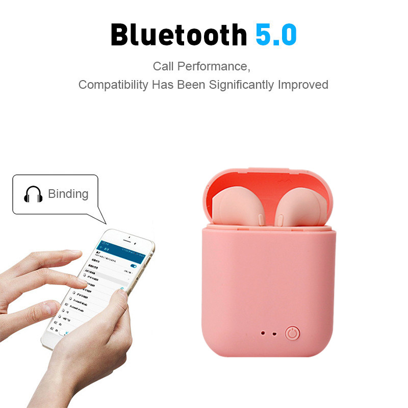 Mini Pods i7 Mini TWS za iPhone Xiaomi Huawei Bluetooth slušalice Glazbene slušalice Sport HiFi Bas slušalice Bežične slušalice