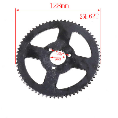 25H tagumine ketiratas 47t 55t 62t 65t 68t 70t 76t 80t 92t hambad 26/29/34/54mm 47cc 49cc 2-taktilise Mini Moto ATV Quad jaoks