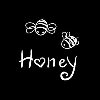 15,2M*15,1cm Εκθαμβωτικό ευαίσθητο έντομο Honey Bee Lovely Vinyl Decal Cool Αυτοκόλλητο αυτοκινήτου Μαύρο/Ασημί για την Chrysler