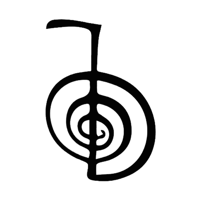 13*18cm Karšta Įdomūs KK Viniliniai automobilio lipdukai lipdukai Styling Art Cho Ku Rei Reiki simbolis automobilio lango dekoras buferio automobilio aplikacija KK