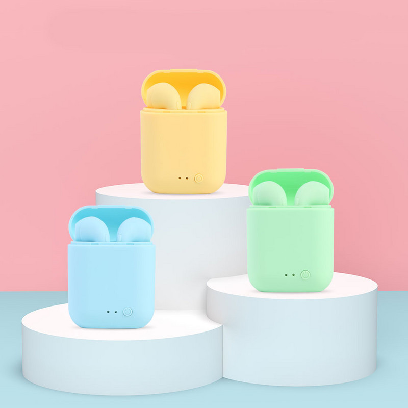 Mini-2 Tws Earphone Blue 5.0 ausinės belaidės ausinės su mikrofono įkrovimo dėžute Mini ausinės Sportinės ausinės, skirtos išmaniesiems telefonams i7s