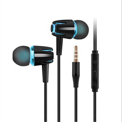 3.5mm Wired Earphones Universal In-ear Headphones Subwoofer Stereo Headset With Mic Noise Cancelling Earbuds Sports Earphone