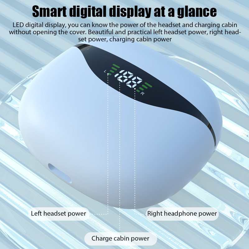 Originaalsed TWS Fone Bluetooth-kõrvaklapid juhtmevabad kõrvaklapid IOS-i jaoks Androidi LED-ekraaniga kõrvaklapid by Mic juhtmevaba Bluetooth-peakomplekt