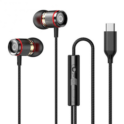 Žaidimų laidinės ausinės Lengvos su mikrofonu Hifi ausinės Muzika Sportinės ausinės Telefono priedai Reguliuojamas garsumas 3,5 mm / usb C