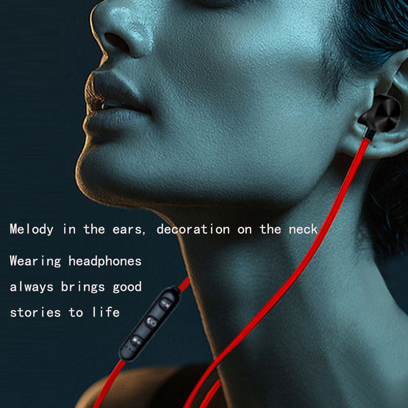 Căști metal magnetice fără fir Bluetooth 4.1 Căști sport Căști pentru jocuri Căști cu microfon pentru toate telefoanele