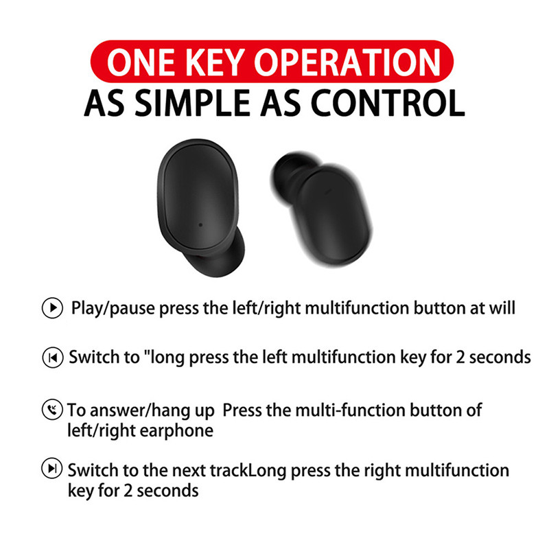 Sport Stereo A6s Tws Ακουστικά Ακουστικά Ακουστικά Ακουστικά Ακύρωση θορύβου Ασύρματα ακουστικά