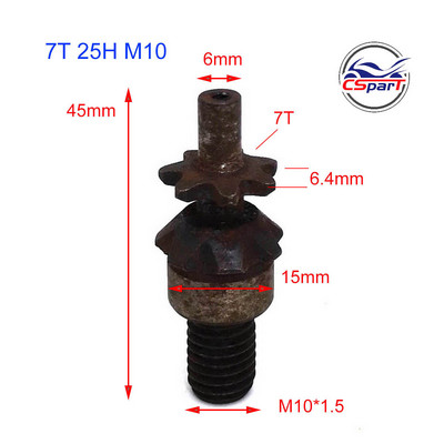 6T 7T 8T 9T 25H T8F M8 M10 kettsiduri käigukast eesmine ketiratas 2-taktilisele 47cc 49cc mootori taskurattale Mini Moto ATV Quad