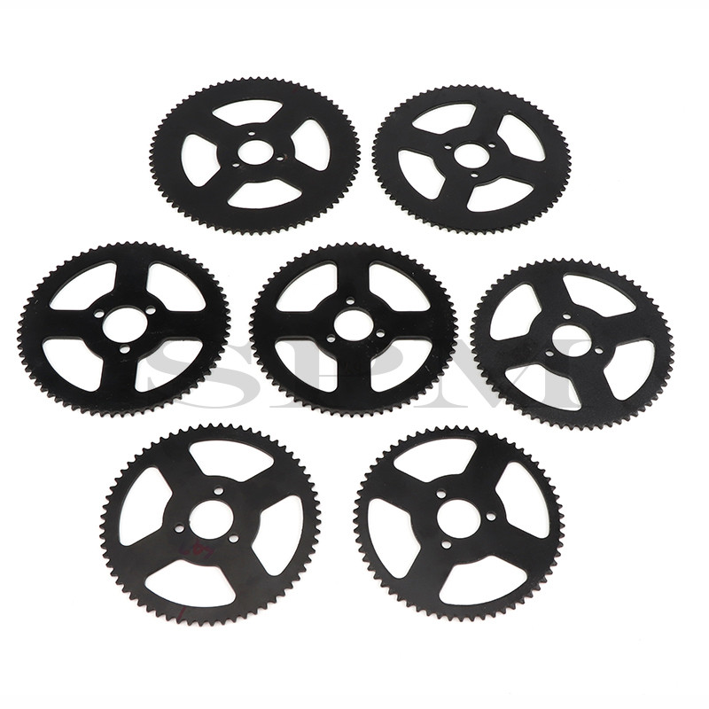 Galinė žvaigždutė 25H 47t 55t 62t 64t 66t 65t 68t 70t 72t 76t 80t 92t 26/29/54MM tinka mikro motociklo dvitakčiai žvaigždutei