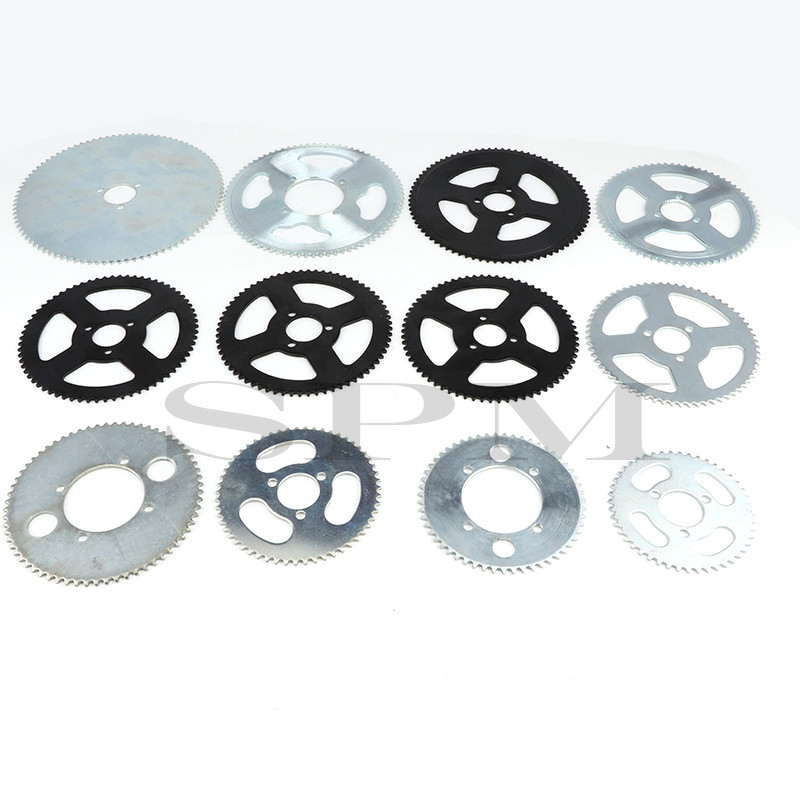 Galinė žvaigždutė 25H 47t 55t 62t 64t 66t 65t 68t 70t 72t 76t 80t 92t 26/29/54MM tinka mikro motociklo dvitakčiai žvaigždutei