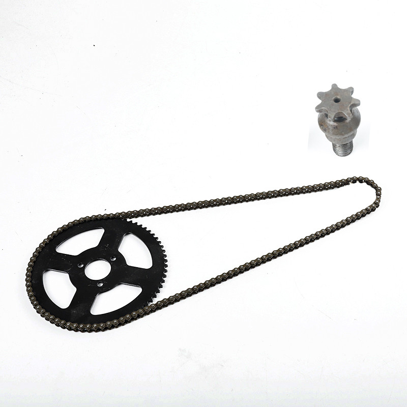 25H kett 138 lingid 68T tagumine ketiratas + siduritrummel käigukast eesmine hammaskett 49cc 2-taktilise mini moto taskuratta ATV Quad jaoks