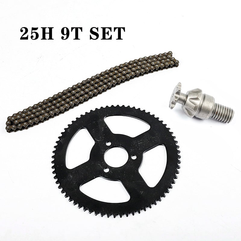 Baduglobal.ro Lant 25H 138 verigi 68T Pinion spate + Ambreiaj