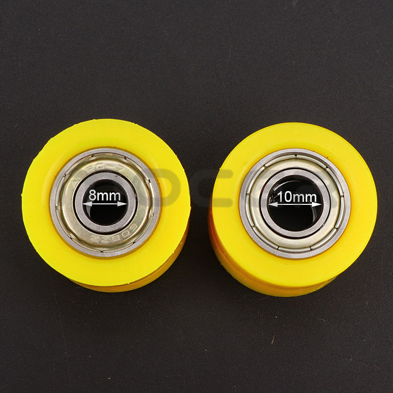 8 mm 10 mm įtempiklio rato kreiptuvas varančiosios grandinės ritinėlio skriemulio rato slankiklis, skirtas BSE CRF CR XR purvo duobės motociklo motokroso ATV motociklui