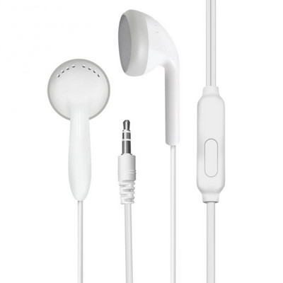 In-ear Flat Earphone Accessories Earplugs Subwoofer With Wheat Earphones Wired In-line Headset Voice Headset Portable Headphones