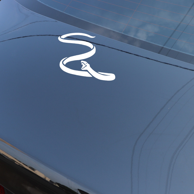 Fekete/ezüst fergeteges vipera dekorációs autómatricák Karosszéria vinil matrica autódísz matrica 16,2cm*13,6cm