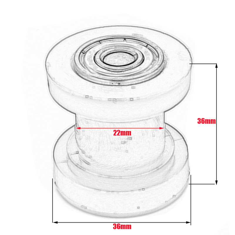 Roată de ghidare pentru roată de întindere a rolei cu lanț de 8 mm și 10 mm pentru motocicletă Pit Dirt Bike ATV XR125 CRF50 KLX110