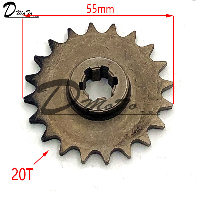 Pinion cutie de viteze față T8F 11 14 17 20T 20 dinți pinion pentru 47cc 49cc Minimoto Mini Dirt Pit Bike ciclomotor scooter