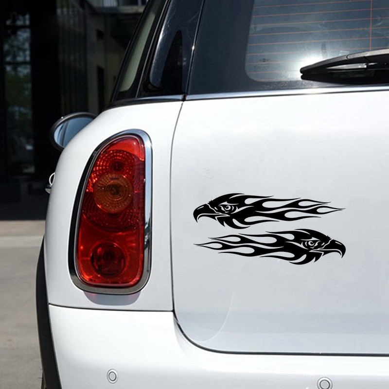 20cm*5cm autómatrica pár Eagle Flames matrica vicces matrica autós vicces matricákon és vinil matricákon